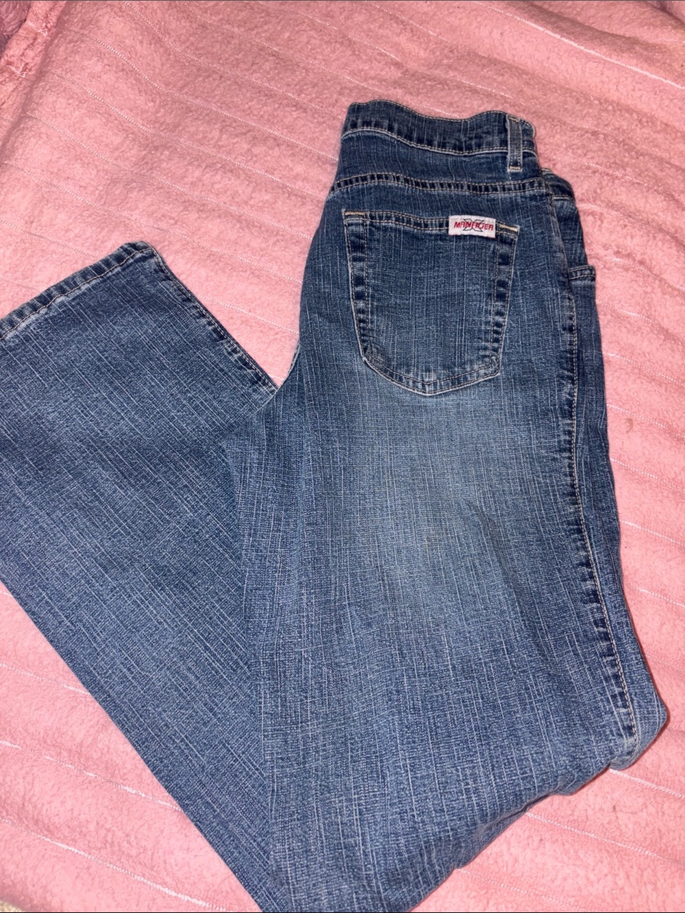 Midrise Women's Boot Cut Jeans in Classic Blue
